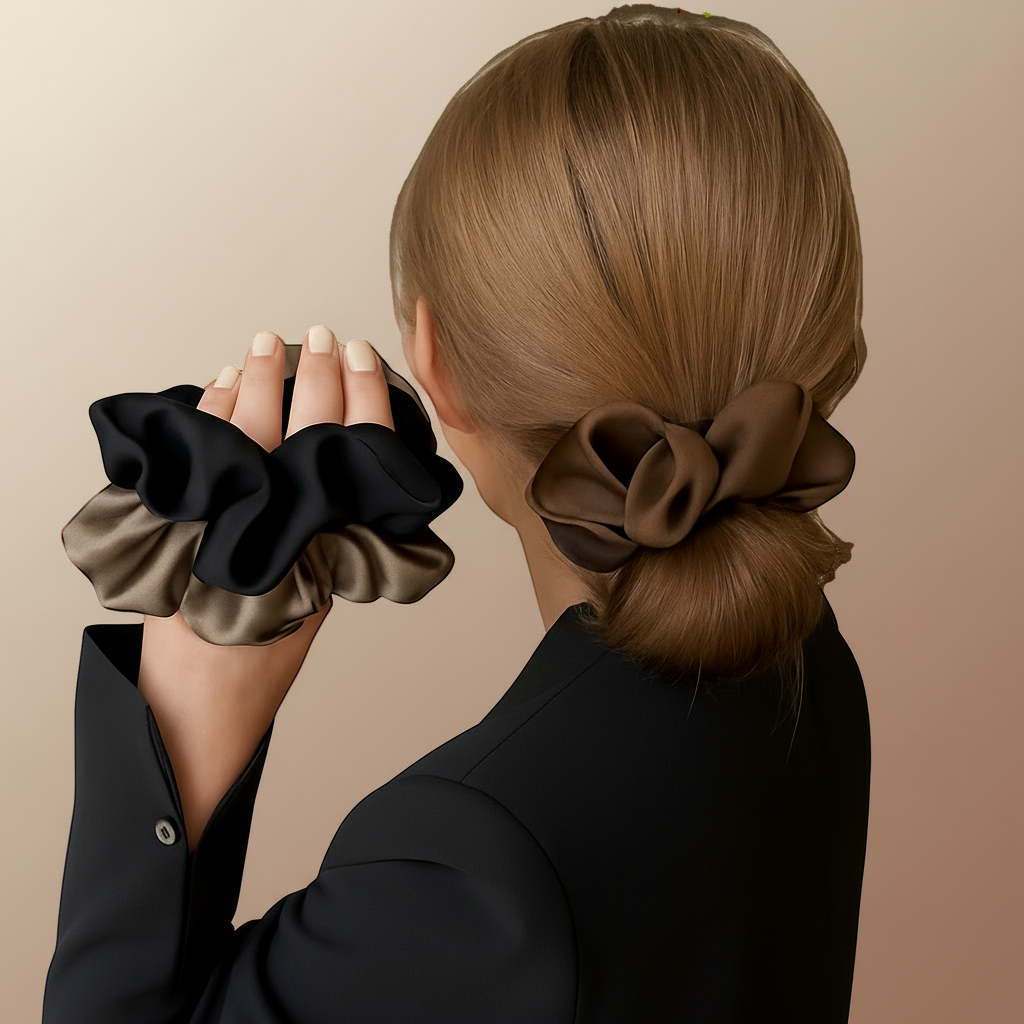Glissora Satin Scrunchie